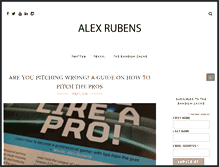 Tablet Screenshot of alexrubens.com